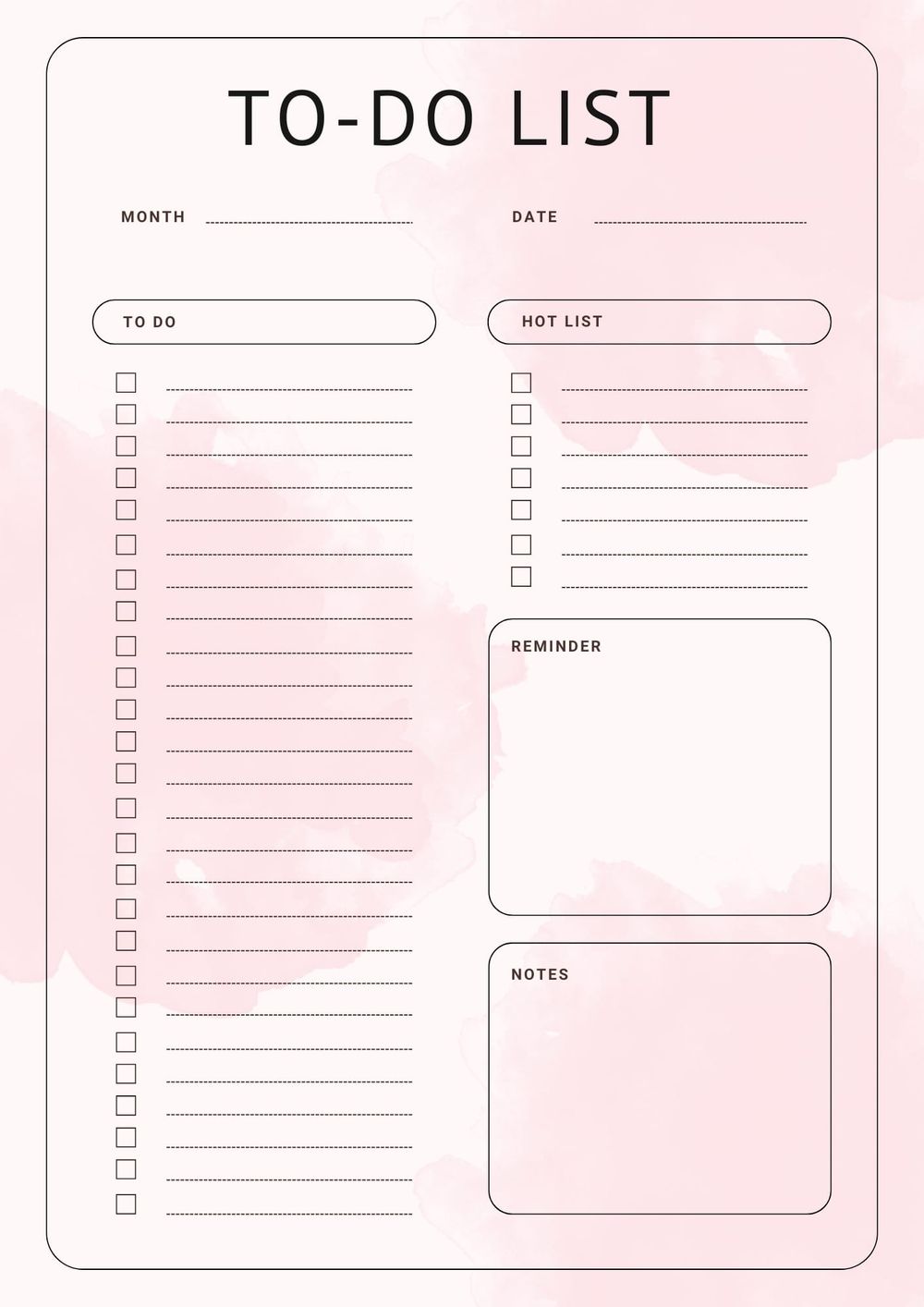 Soft Hues To Do List