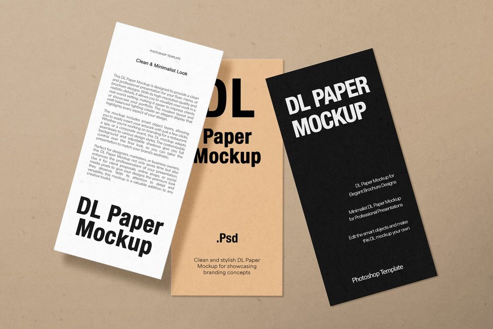 Exclusive DL Paper Mockup