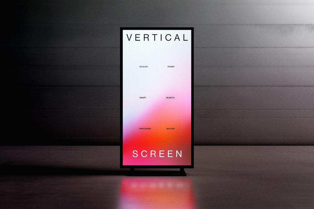 Vertical Screen Mockup