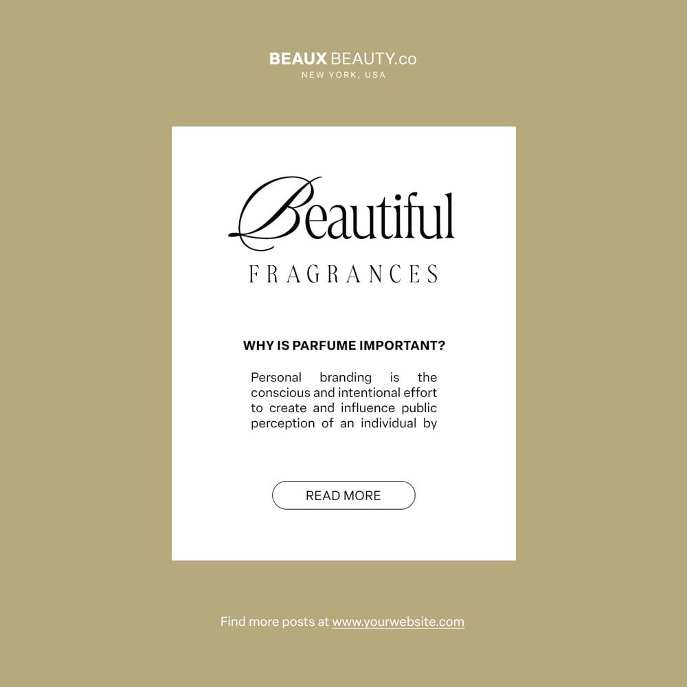 Beautiful Fragrances Instagram Post Template