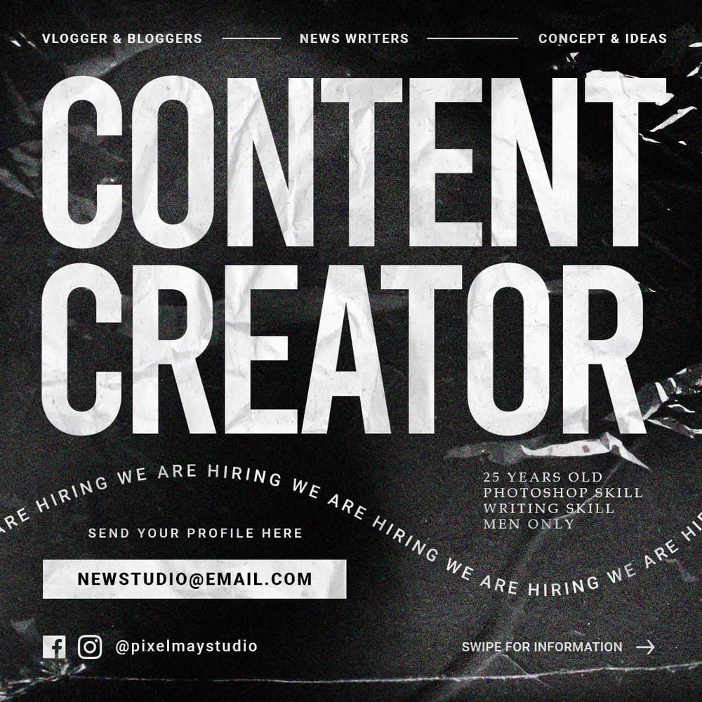 Content Creator Instagram Post Template