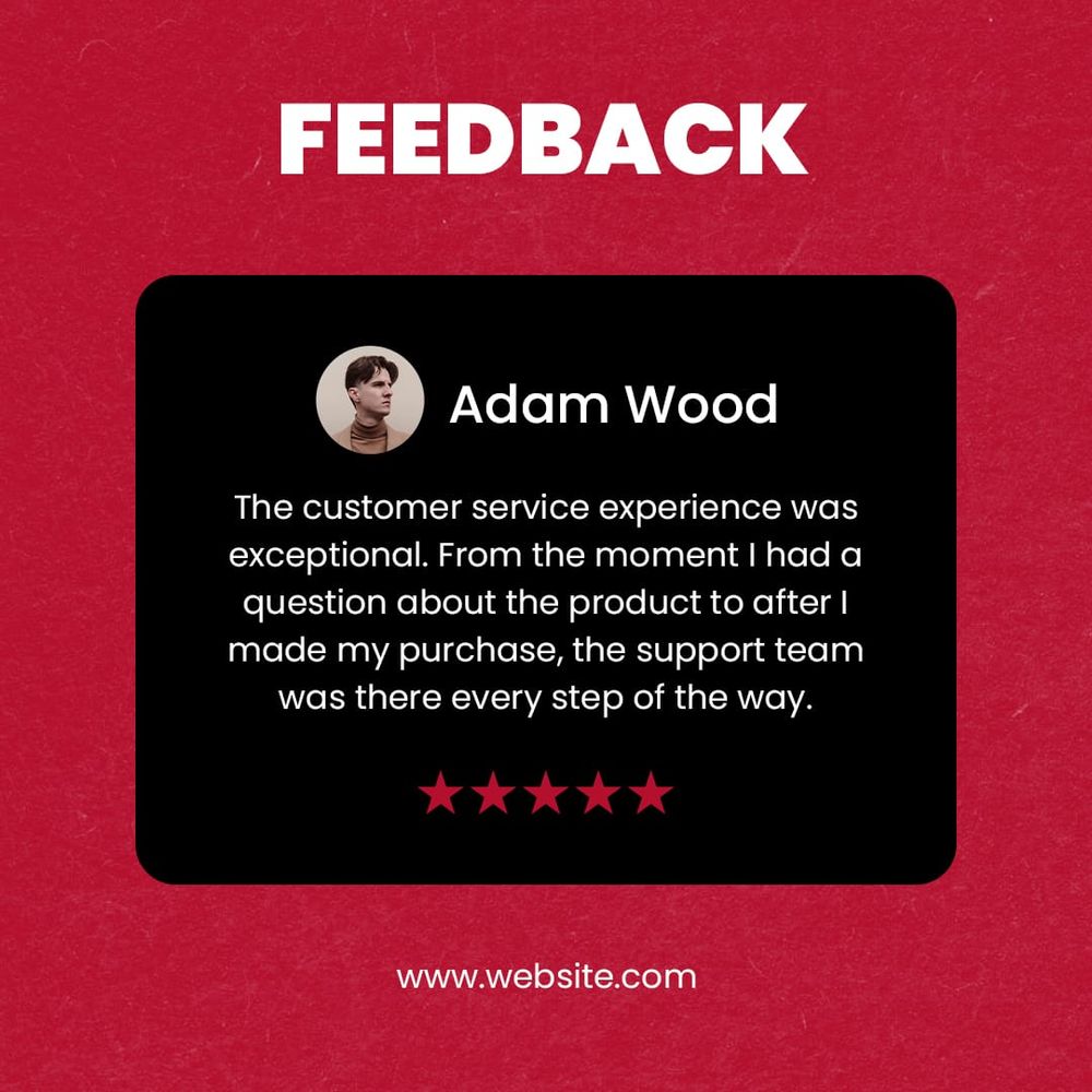 Customer Feedback Instagram Post