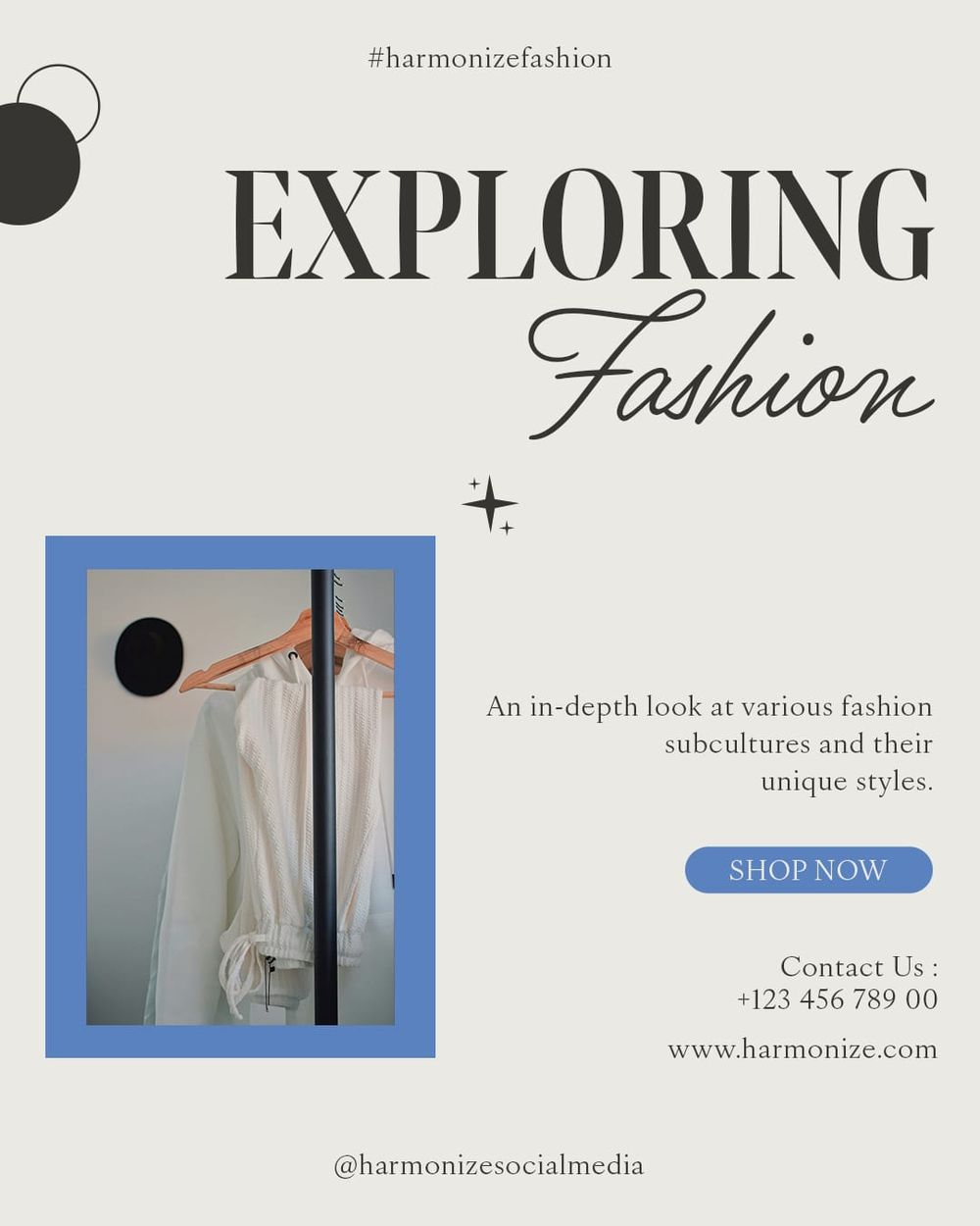 Exploring Fashion Harmonize Instagram Post