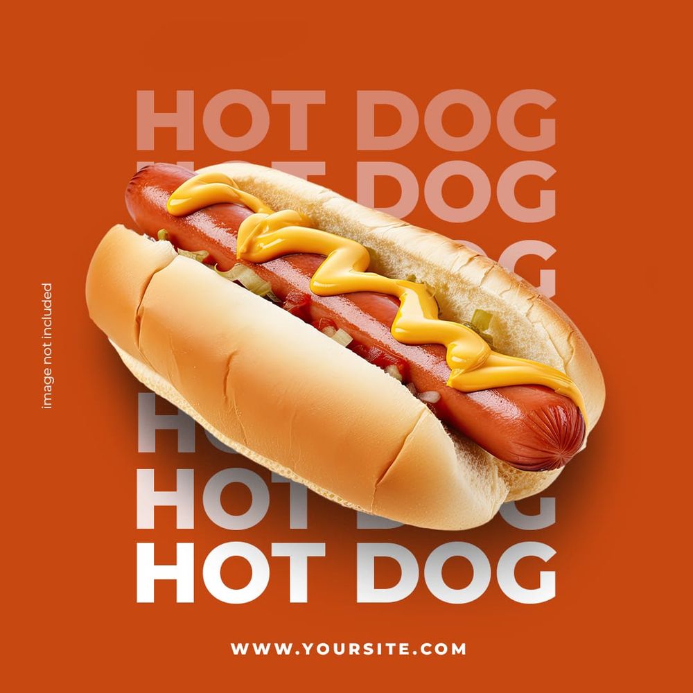 Hotdog Instagram Post Template