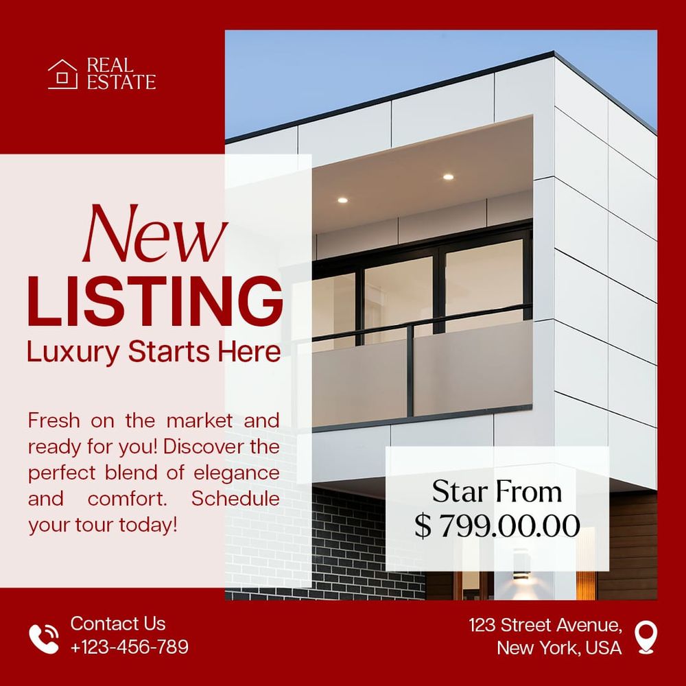 New Listing Real Estate Eterna Instagram Post