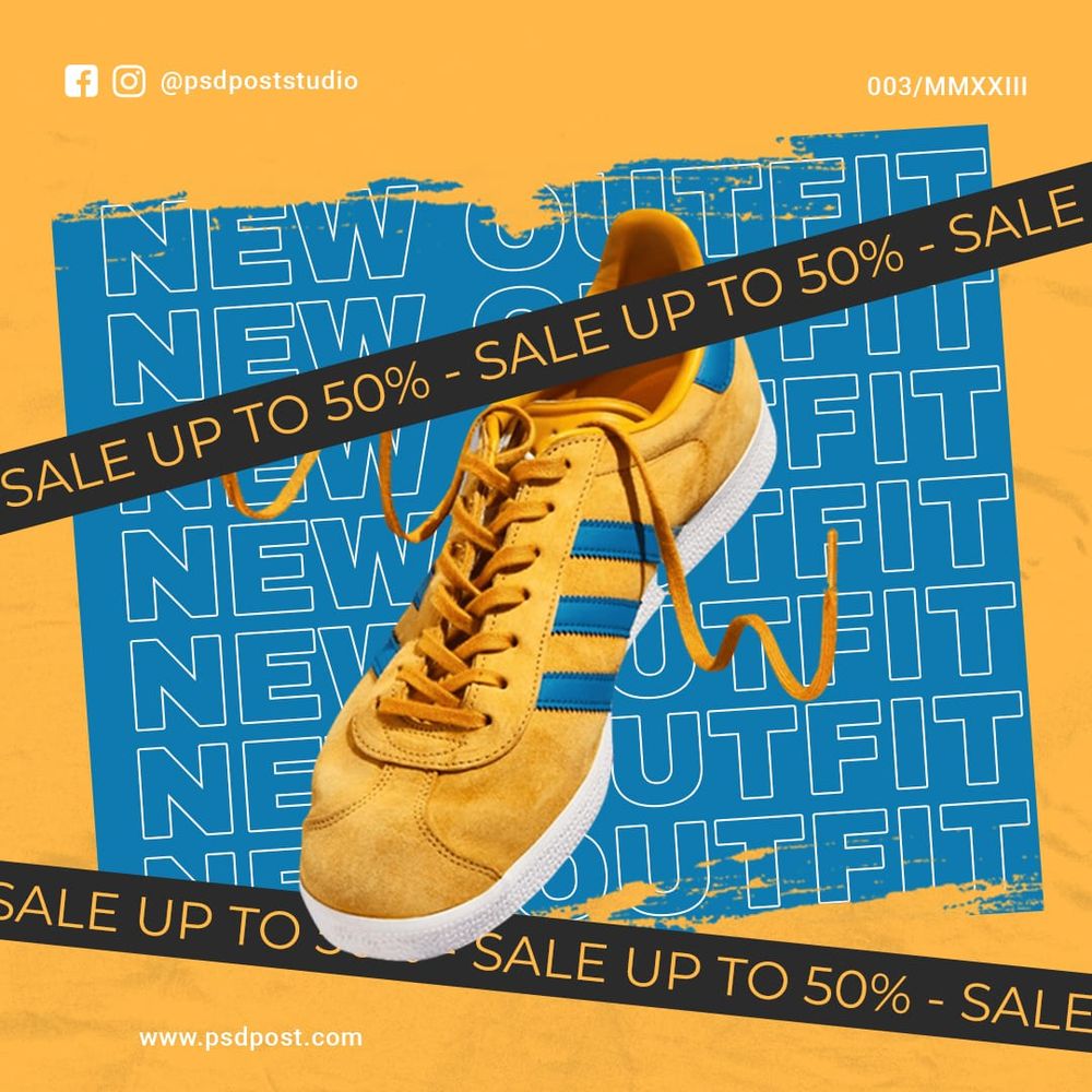 New Outfit Instagram Post Template