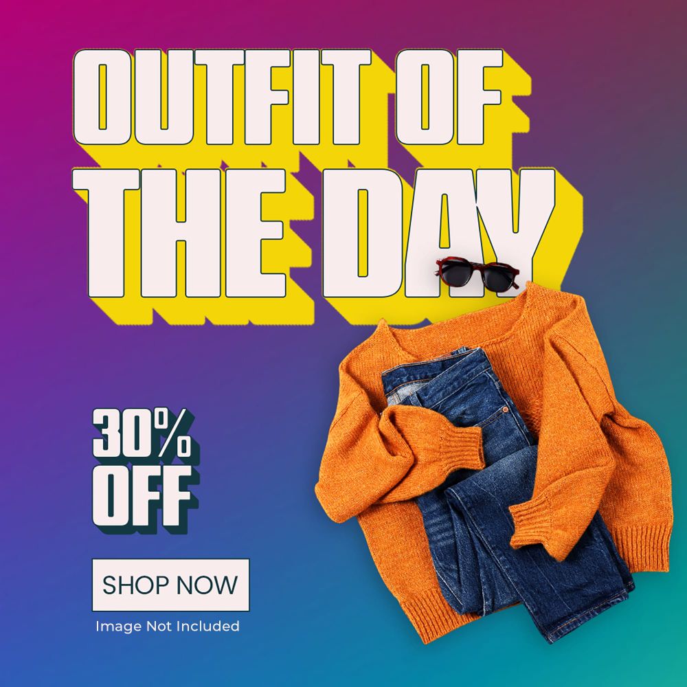 Outfit Of The Day Instagram Post Template