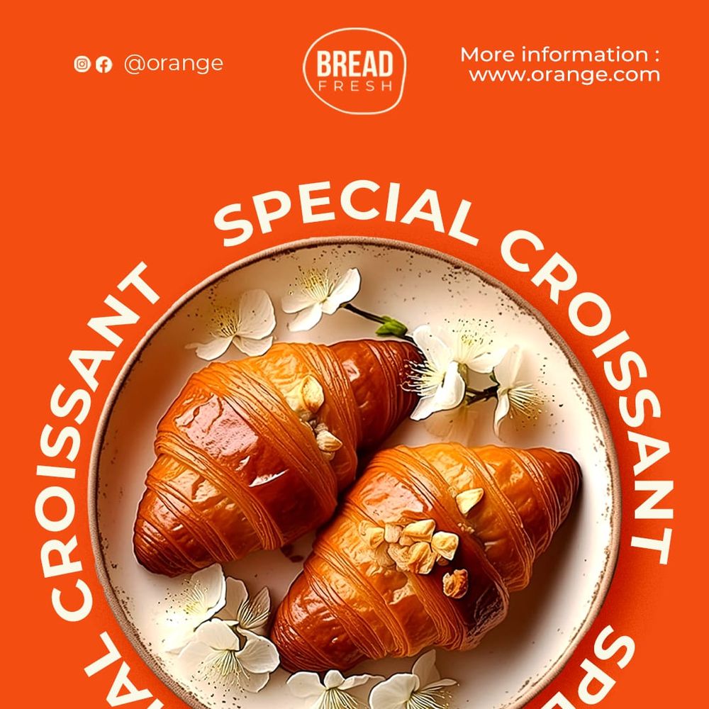Special Croissant Orange Instagram Post