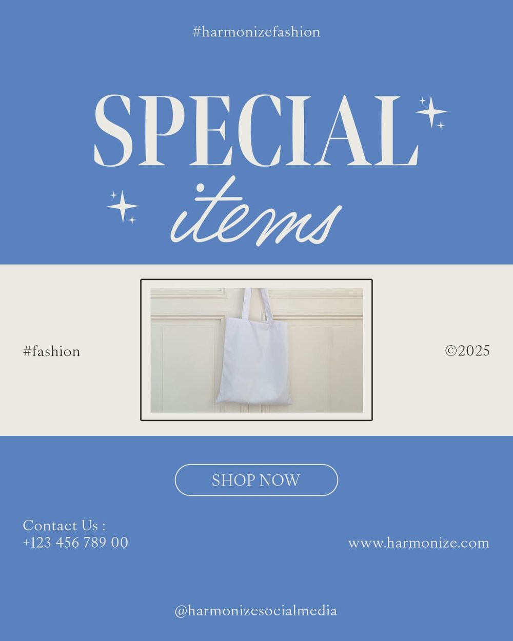Special Items Harmonize Instagram Post