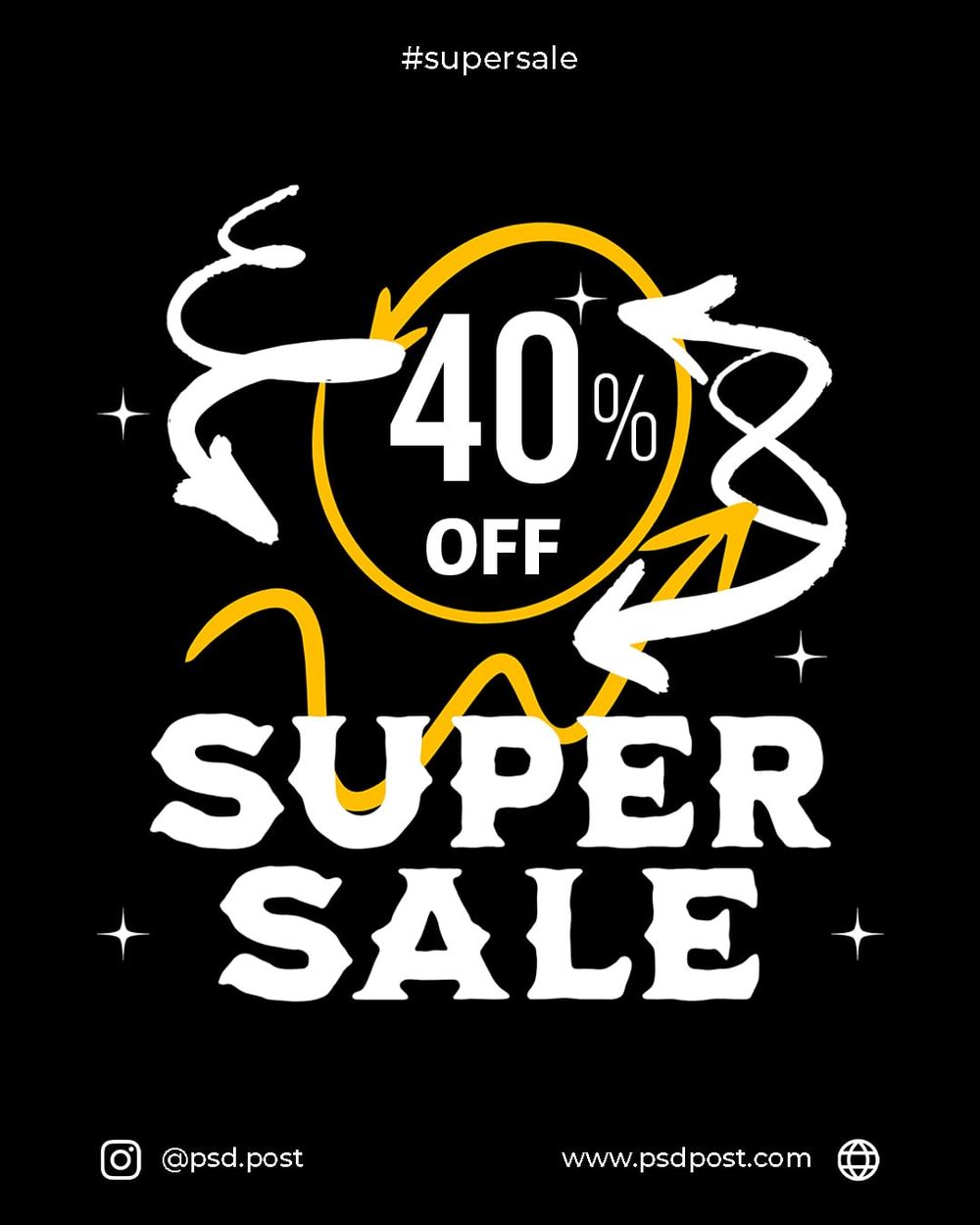 Super Sale Discount Instagram Post