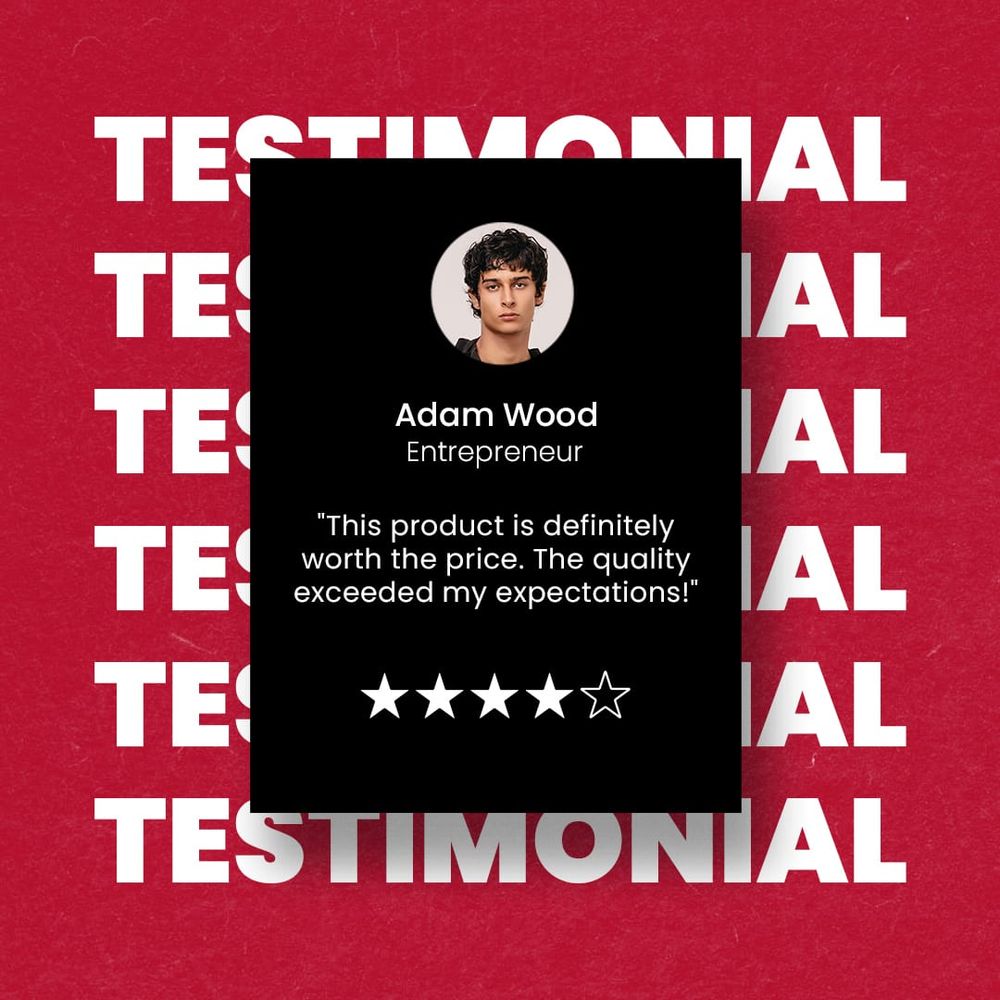 Testimonial Box Instagram Post