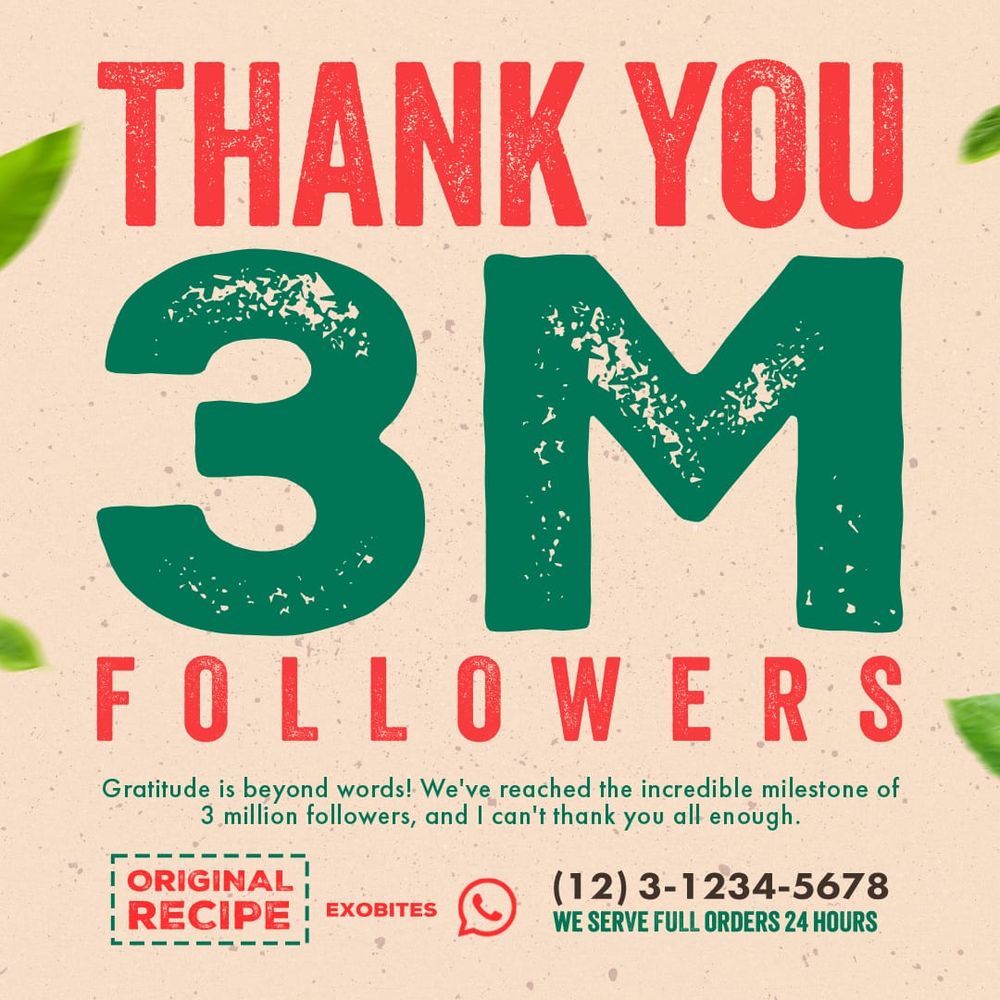 Thank You 3M Followers Exobites Instagram Post
