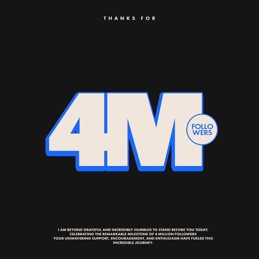 Thank You 4M Instagram Post