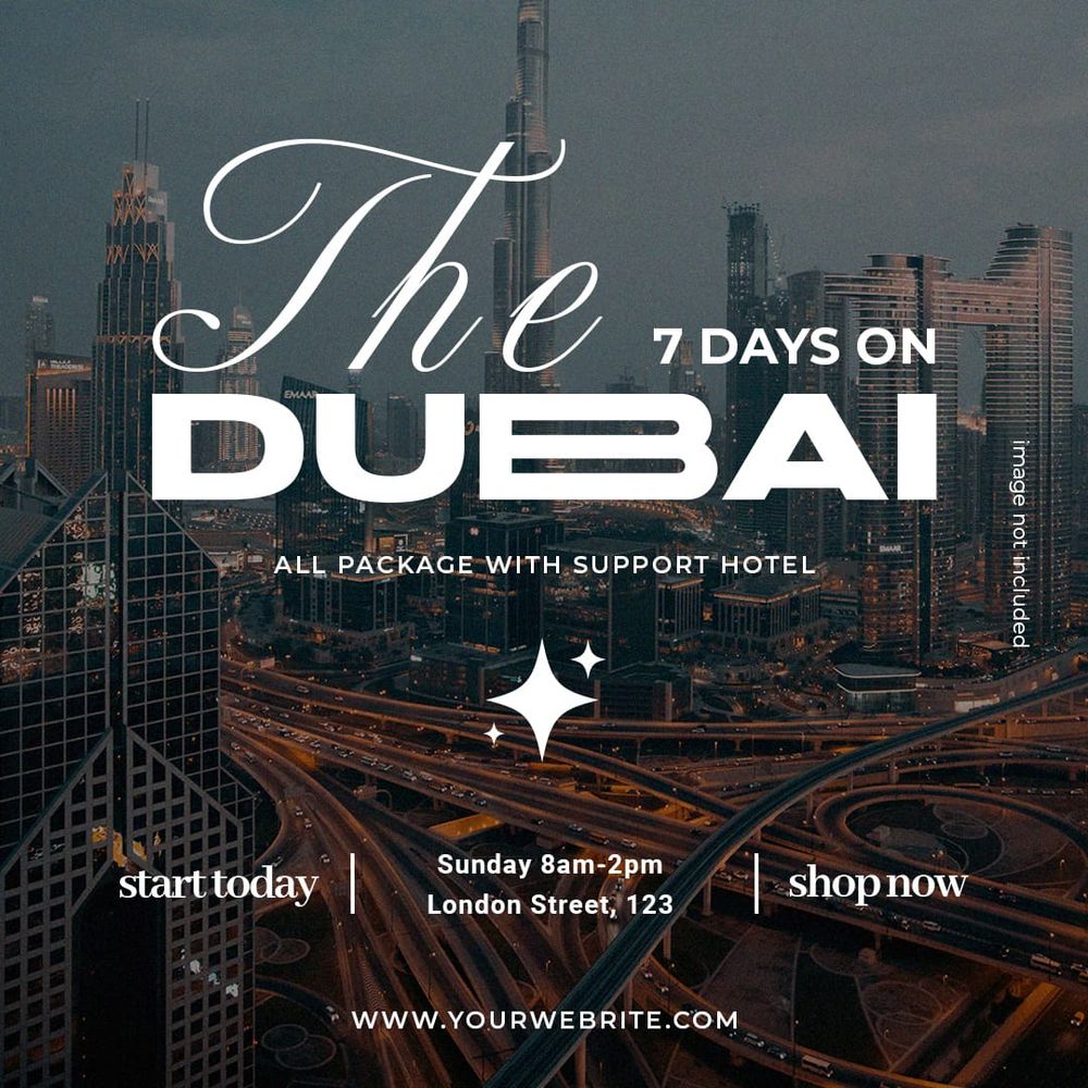 The Dubai Instagram Post Template