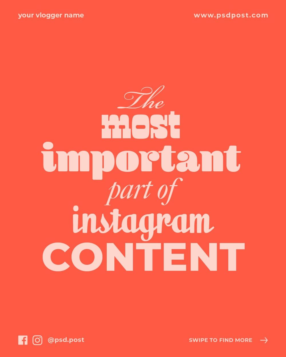 The Most Important Instagram Post Template