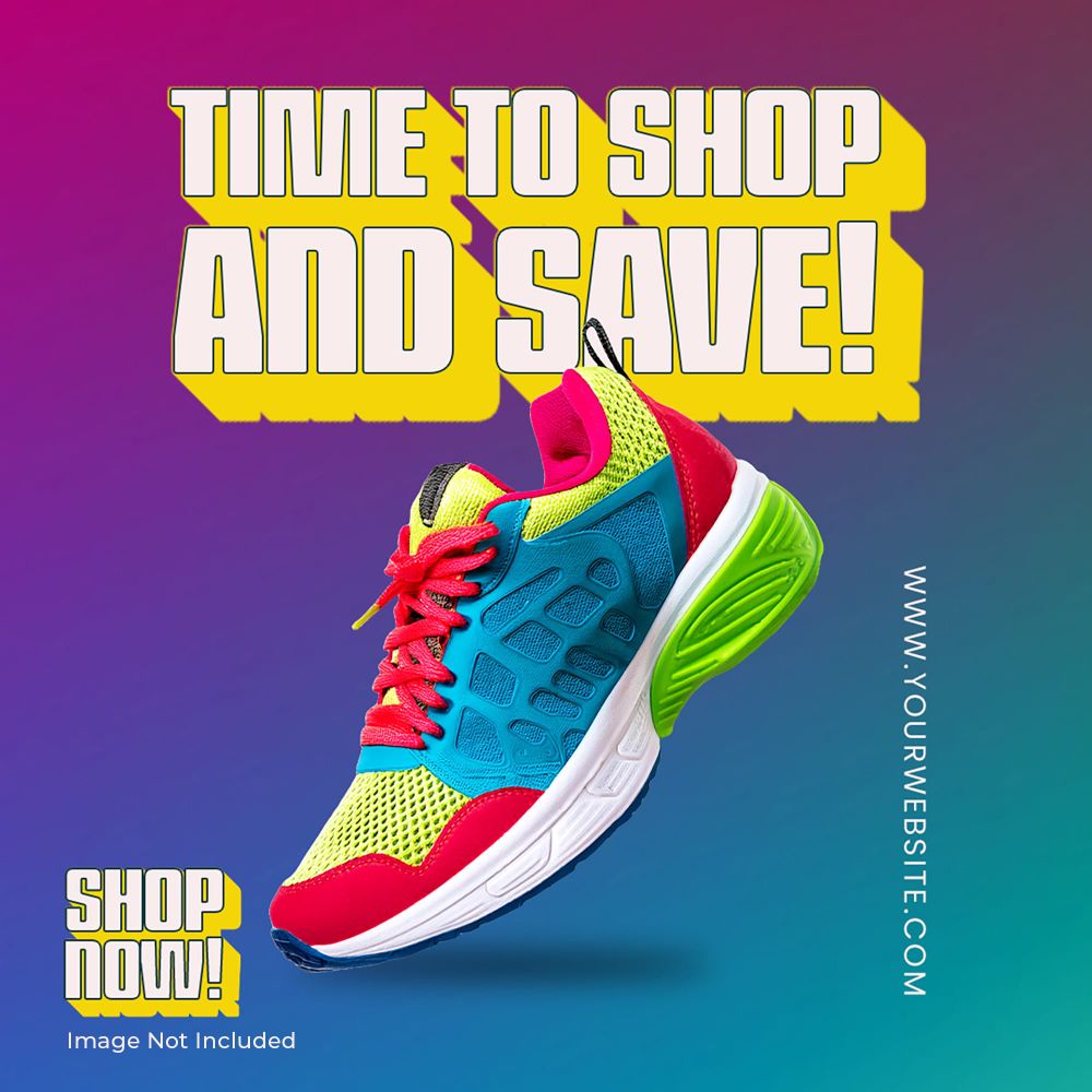 Time To Shop Instagram Post Template