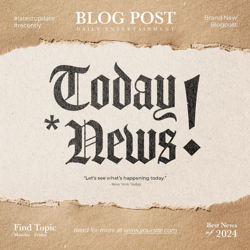 Today News Instagram Post Template