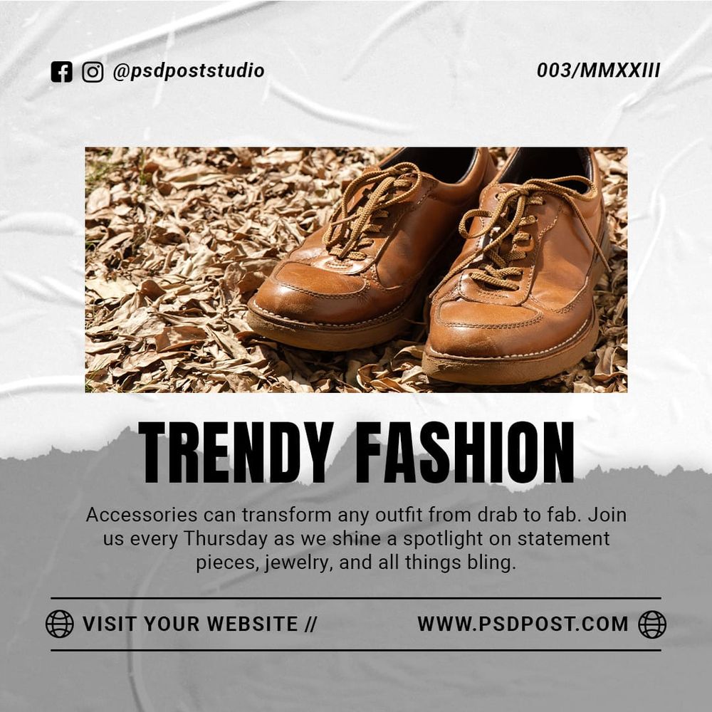 Trendy Fashion Instagram Post Template