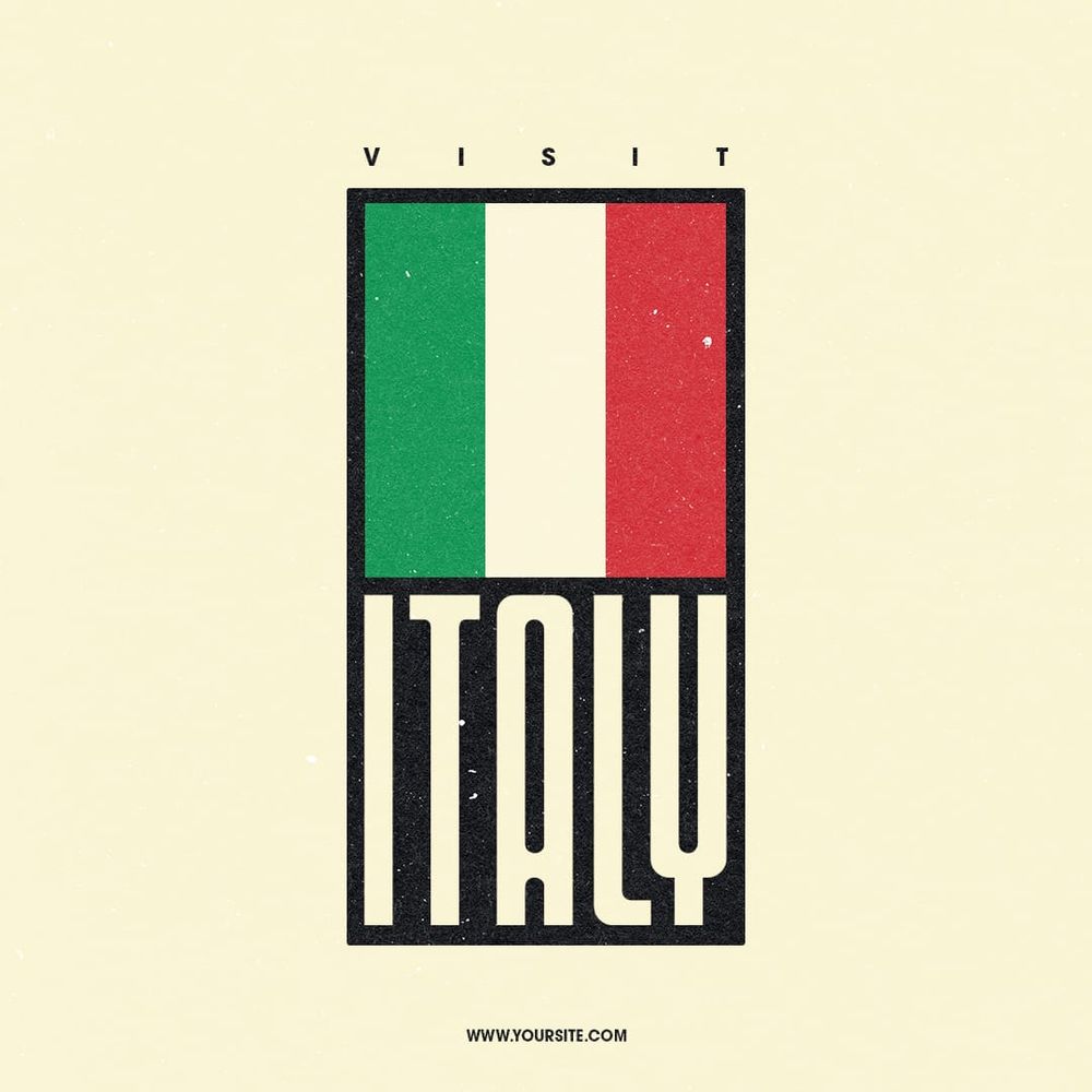 Visit Italy Instagram Post Template