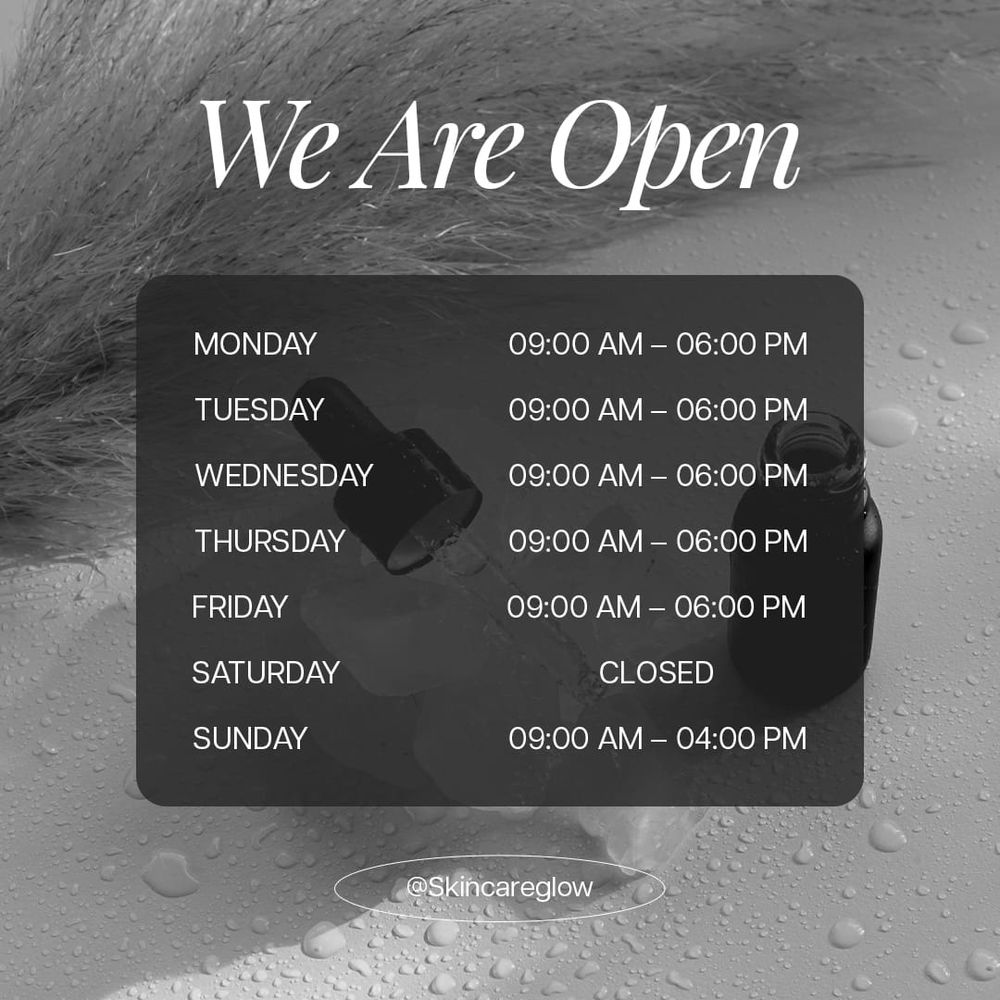 We Are Open Skincare Darkluxe Instagram Post