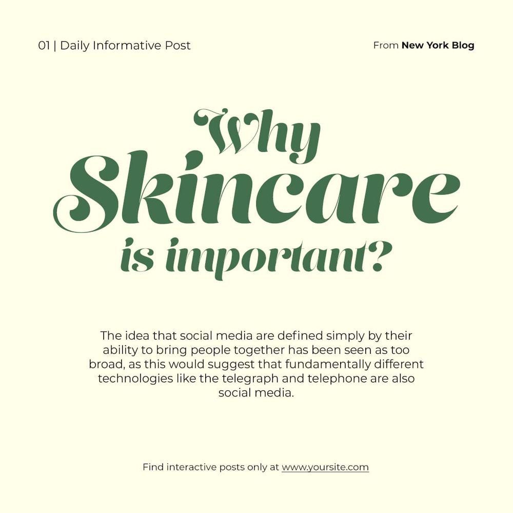 Why Skincare Instagram Post Template