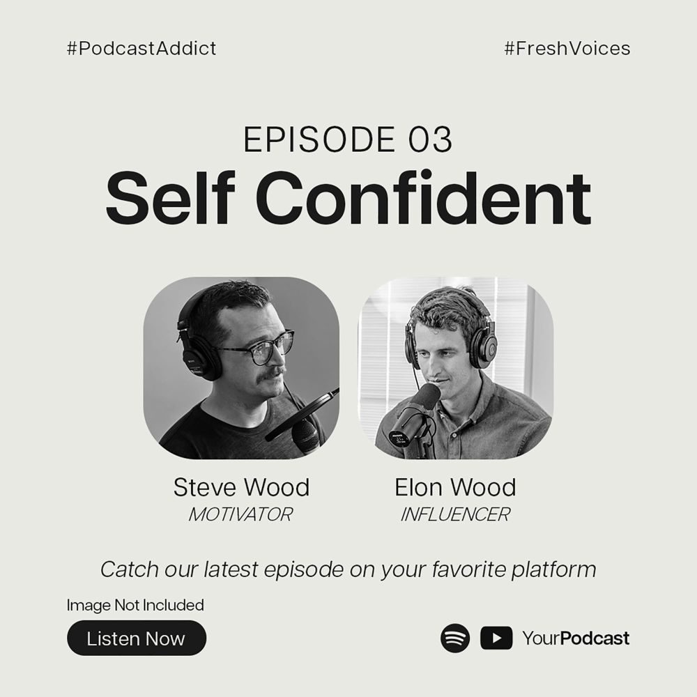Episode 3 Self Confident Minica  Podcast Instagram Post
