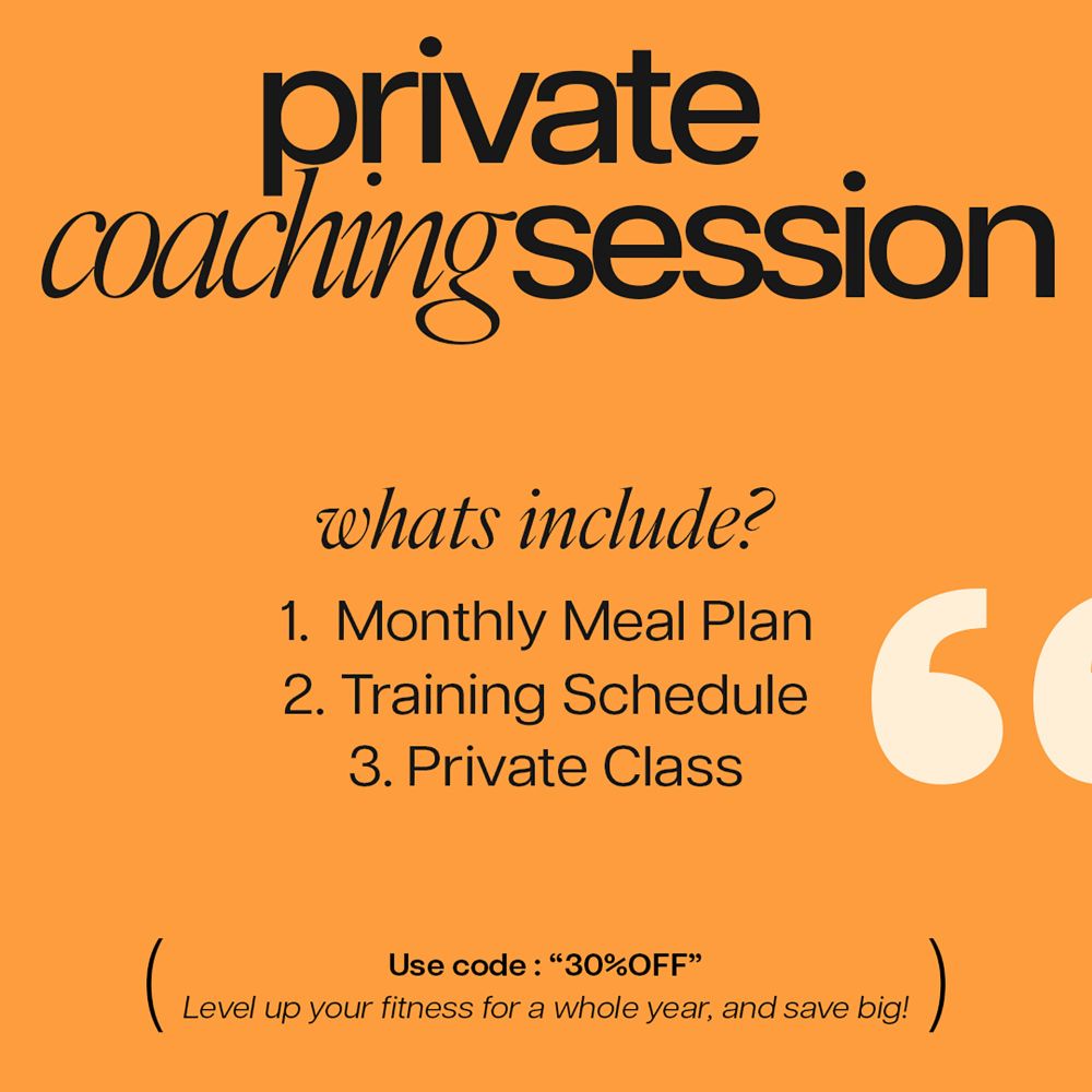 Private Coaching Session Fitness Coach Instagram Post