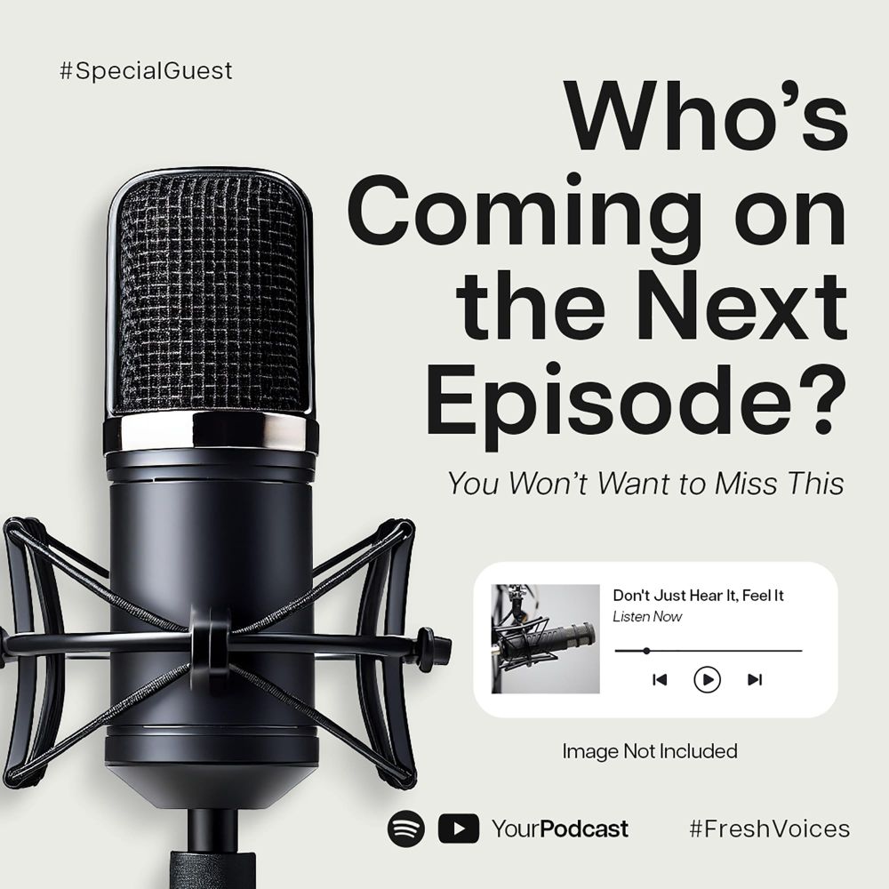 Who's Coming on The Next Episode Minica Podcast Instagram Post