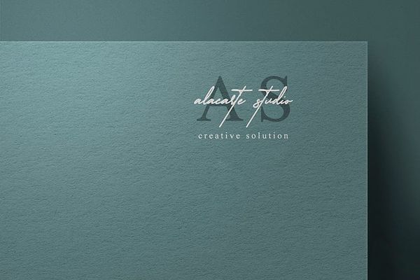 Creative Tosca Alacarte Studio Paper Logo Mockup