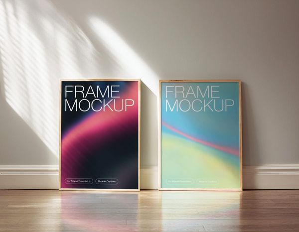 Frame Art Mockup with Shadow Overlay