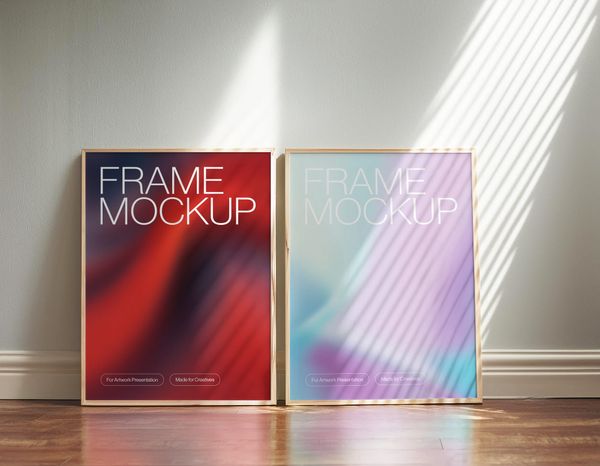 Interior Two Frame Art Mockup