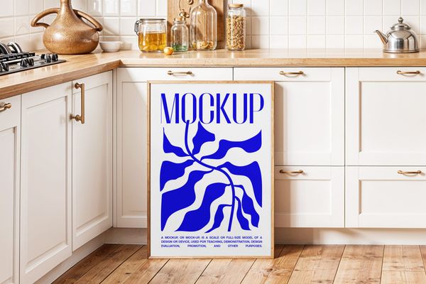 Frame Mockup on Kitchen