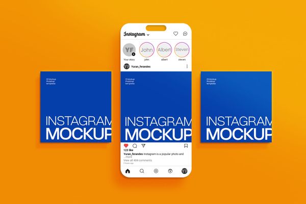 Phone UI & Post Mockup