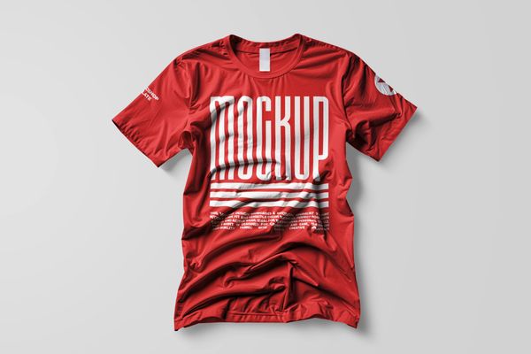 Red T-Shirt-Mockup