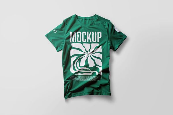 Dark Green T-Shirt Mockup