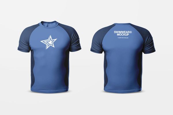Swimwear T-Shirt Mockup