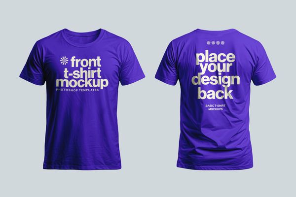 Purple T-Shirt Mockup