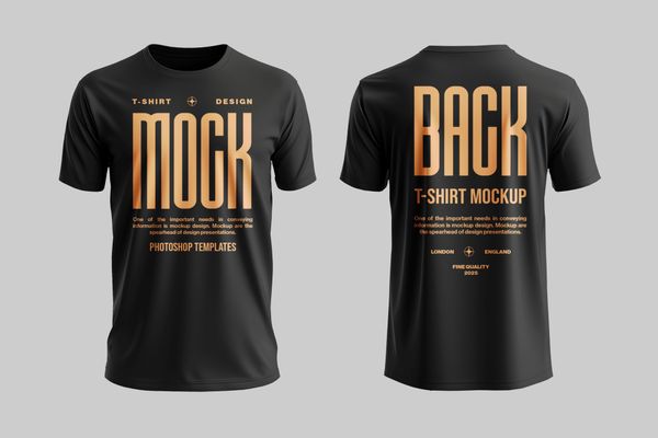 T-Shirt Mockup Front and Back