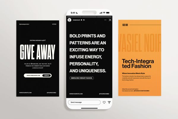 Brand Instagram UI Story Mockup