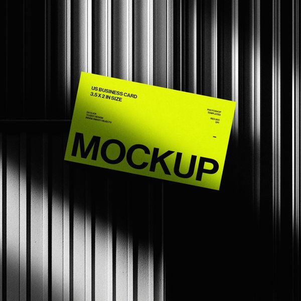 Minimal Branding Business Card Mockup