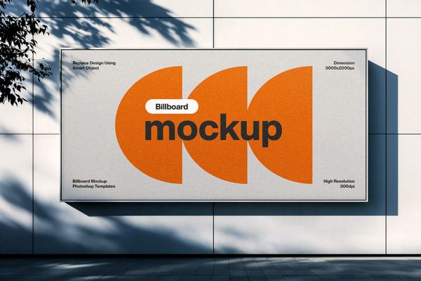 Realistic Billboard Mockup for Branding