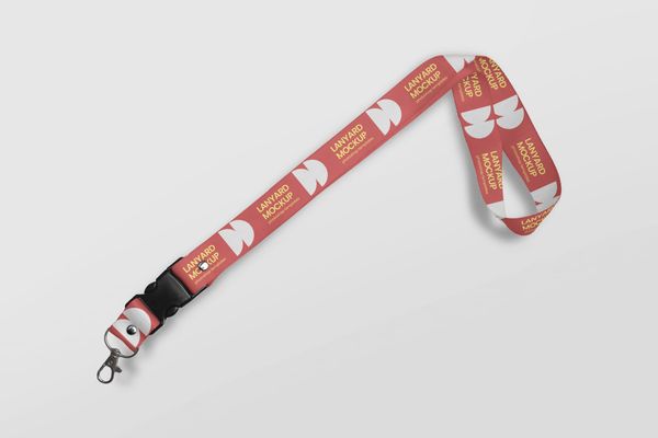 Lanyard Mockup with Clean Background