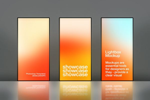 Gallery Three Screen Mockups
