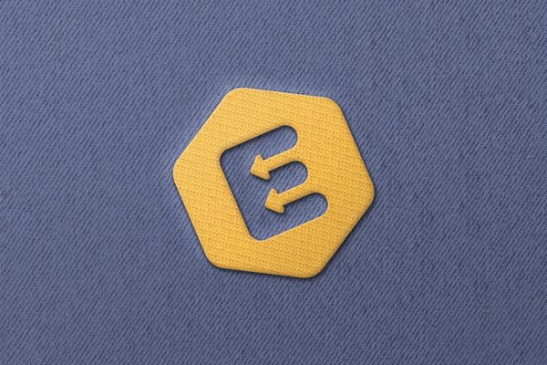 Yellow Embroidery Logo Mockup