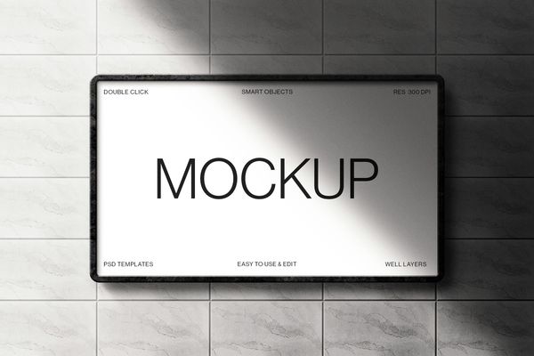 Billboard Mockup with Shadow