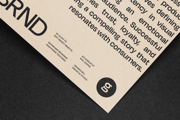 Brand Paper Logo Mockup