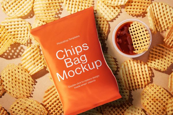 Chips Bag Mockup