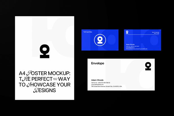 A4 Poster Branding Mockup