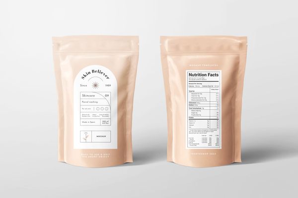 Plastic Pouch Bag Mockup