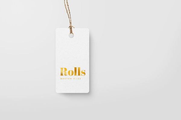Tag Mockup on White Background